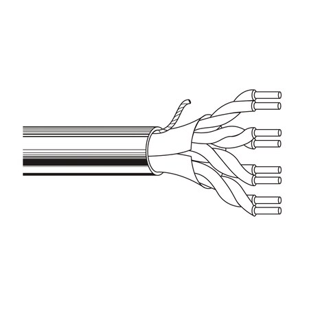 Belden 24-4P SOL BC PO FOIL SHD, LSZH JKT BLK, CMG-LS 300V 105C, 1000FT 1300SB 0101000